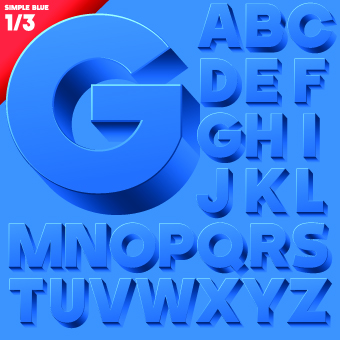 3D Vector Letters