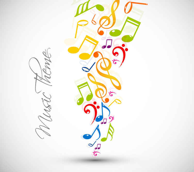 Abstract Music Note Design