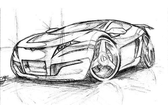 Amazing Car Drawings