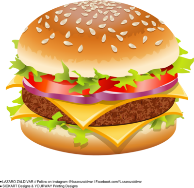 Animated Cartoon Hamburger