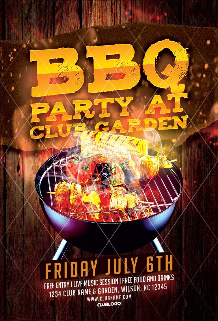 BBQ Party Flyer Template