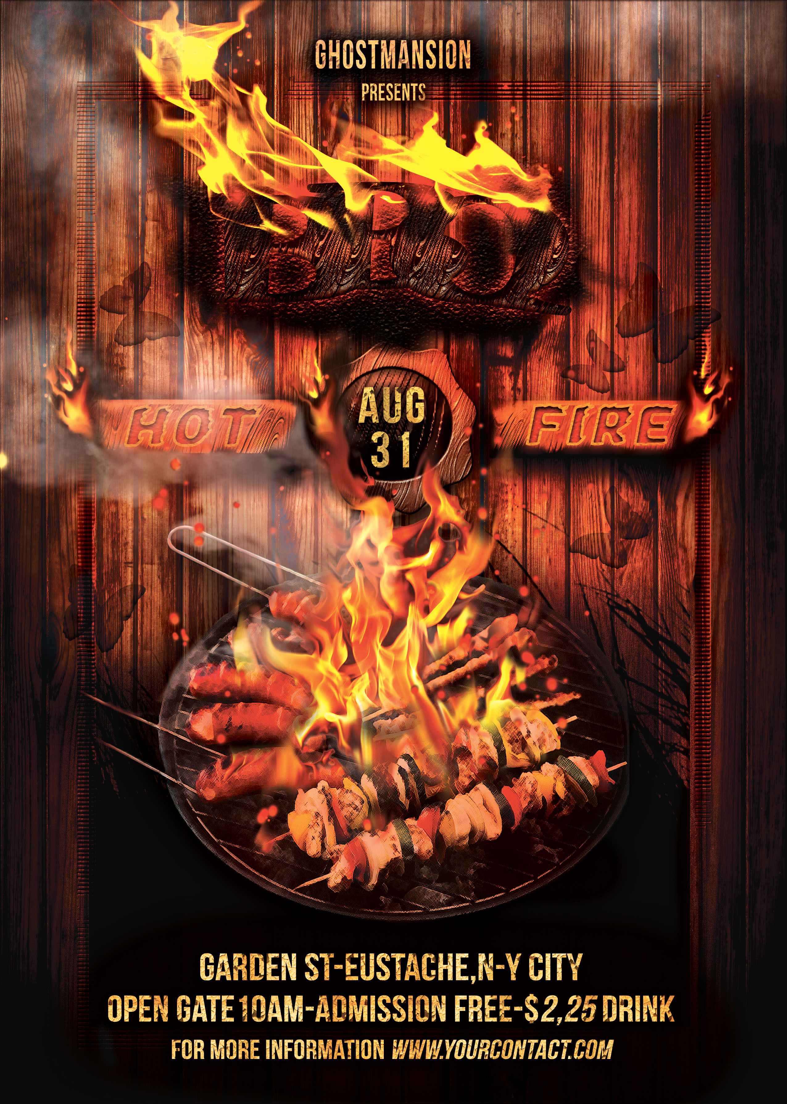 Free Bbq Flyer Template from www.newdesignfile.com