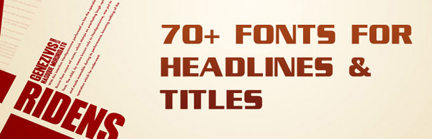 Best Font for Headlines