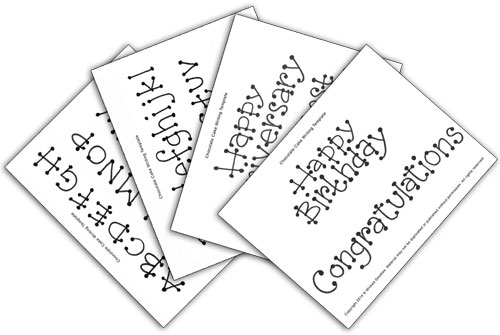 Birthday Cake Writing Template