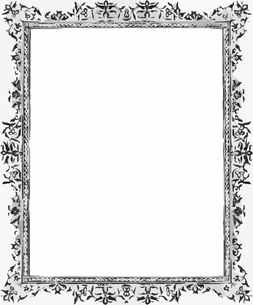 Black and White Border Clip Art