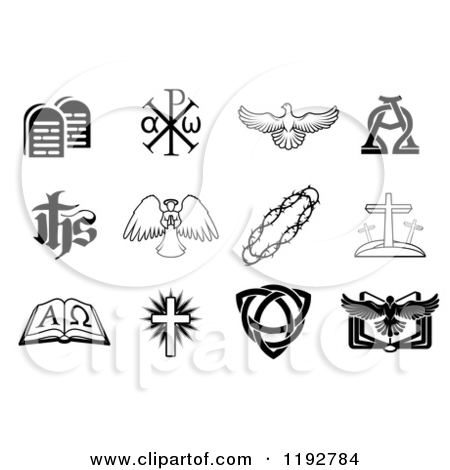 Black and White Christian Clip Art Free