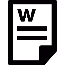 Black and White Document Icon