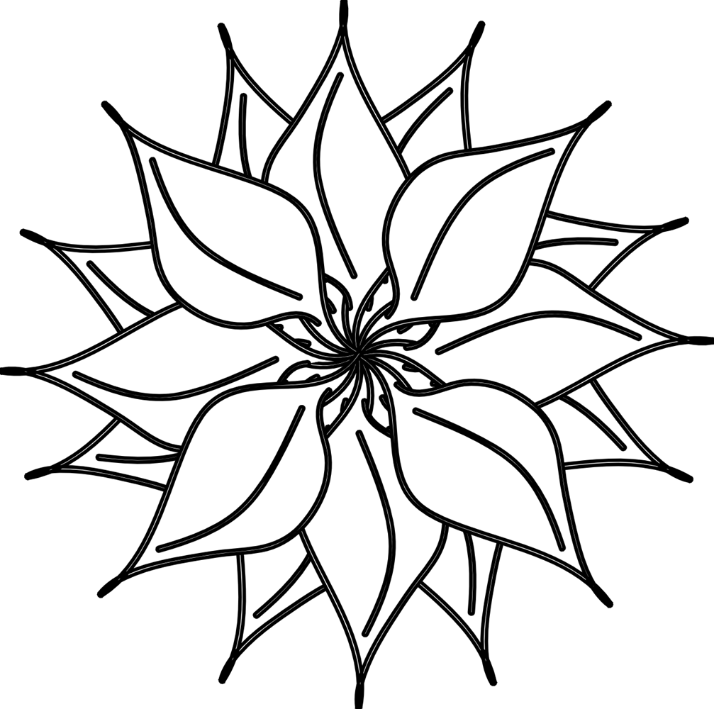 12 Black And White Floral Graphics Images