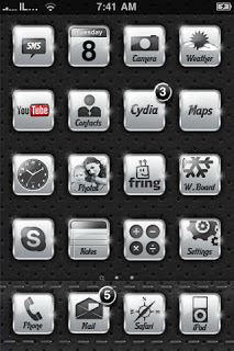 Black and White Icons iPhone