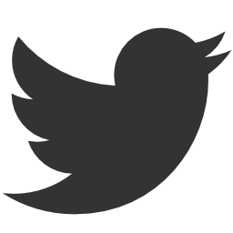 Black and White Twitter Icon Transparent
