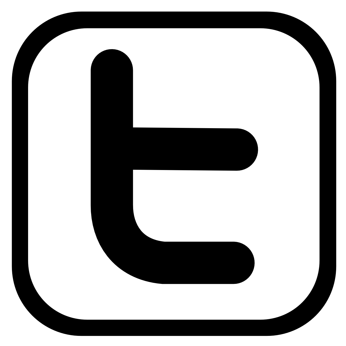 Black and White Twitter Logo Vector Black and White Twitter Logo Vector