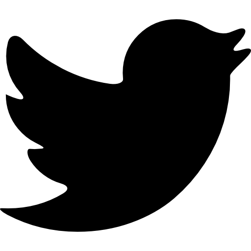 Black Twitter Bird Logo