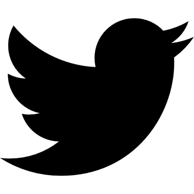 Black Twitter Bird Logo