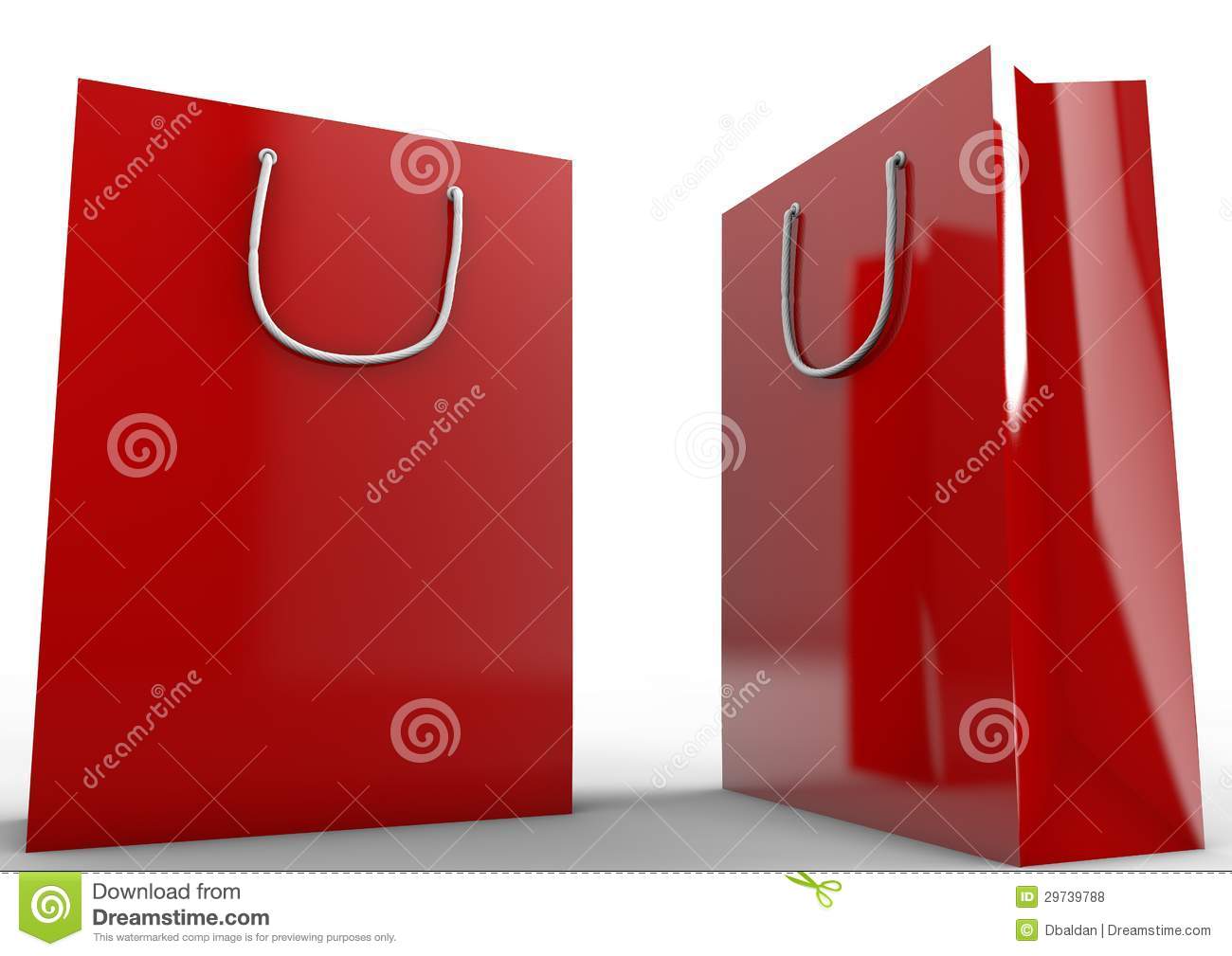 Blank White Shopping Bag