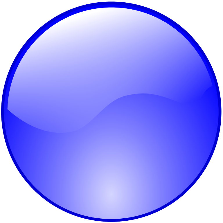 Blue Button Icon