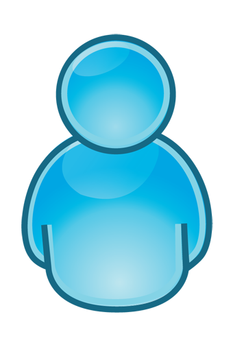 Blue People Icon Clip Art