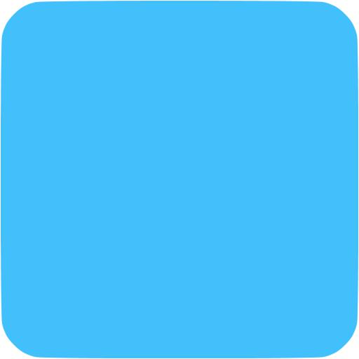 Blue Rounded Square Outline