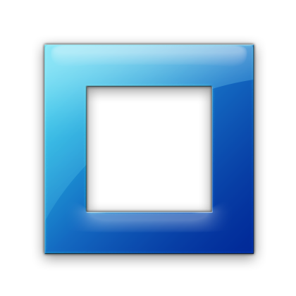 Blue Square Icon