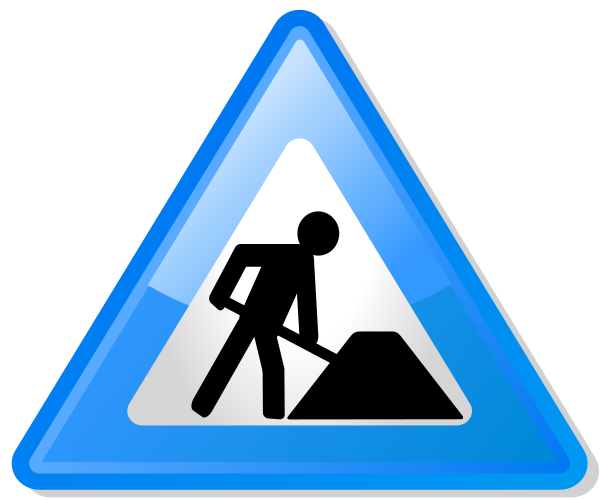 Blue Under Construction Icon
