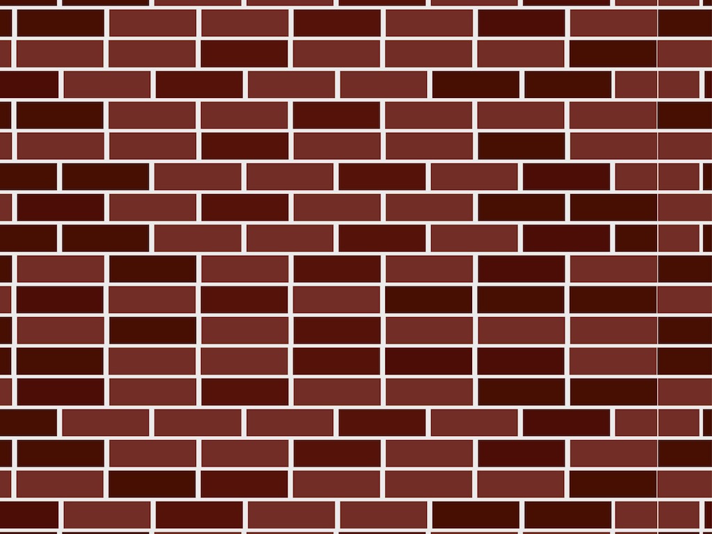 Cartoon Brick Wall Pattern