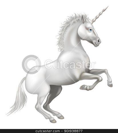 Cartoon Unicorn with Wings