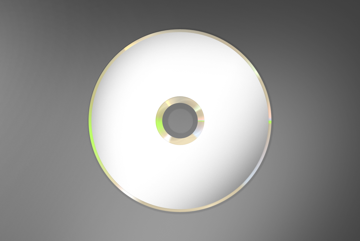 CD Label Template PSD