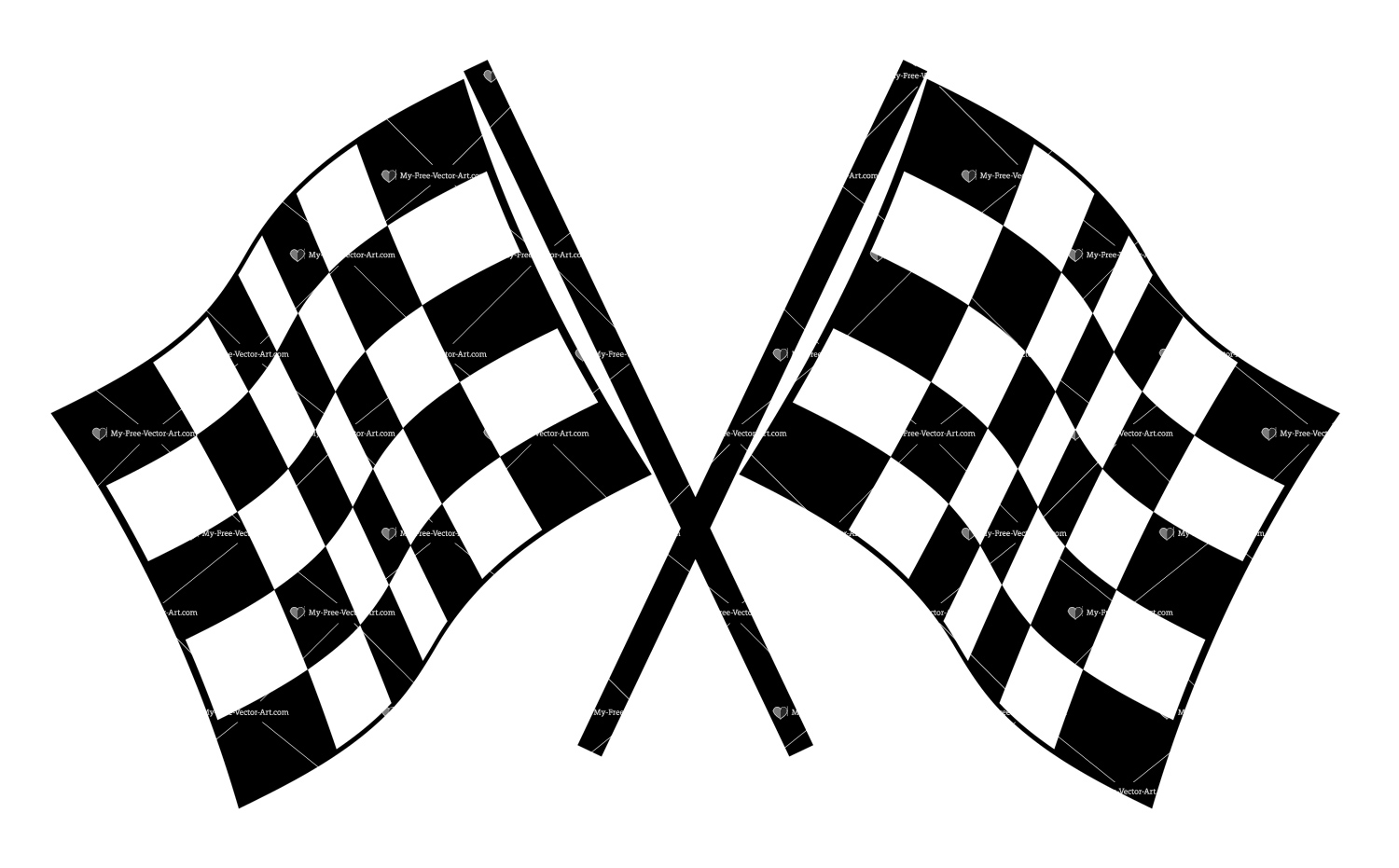 Checkered Flag Vector Art