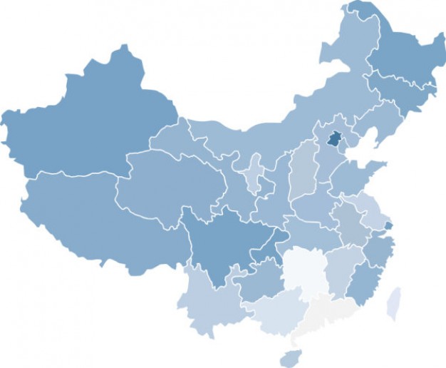 16 Photos of China Map Vector Free