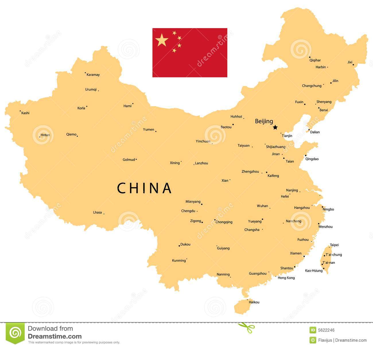 China Map Vector