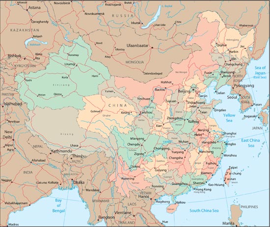 China Map Vector