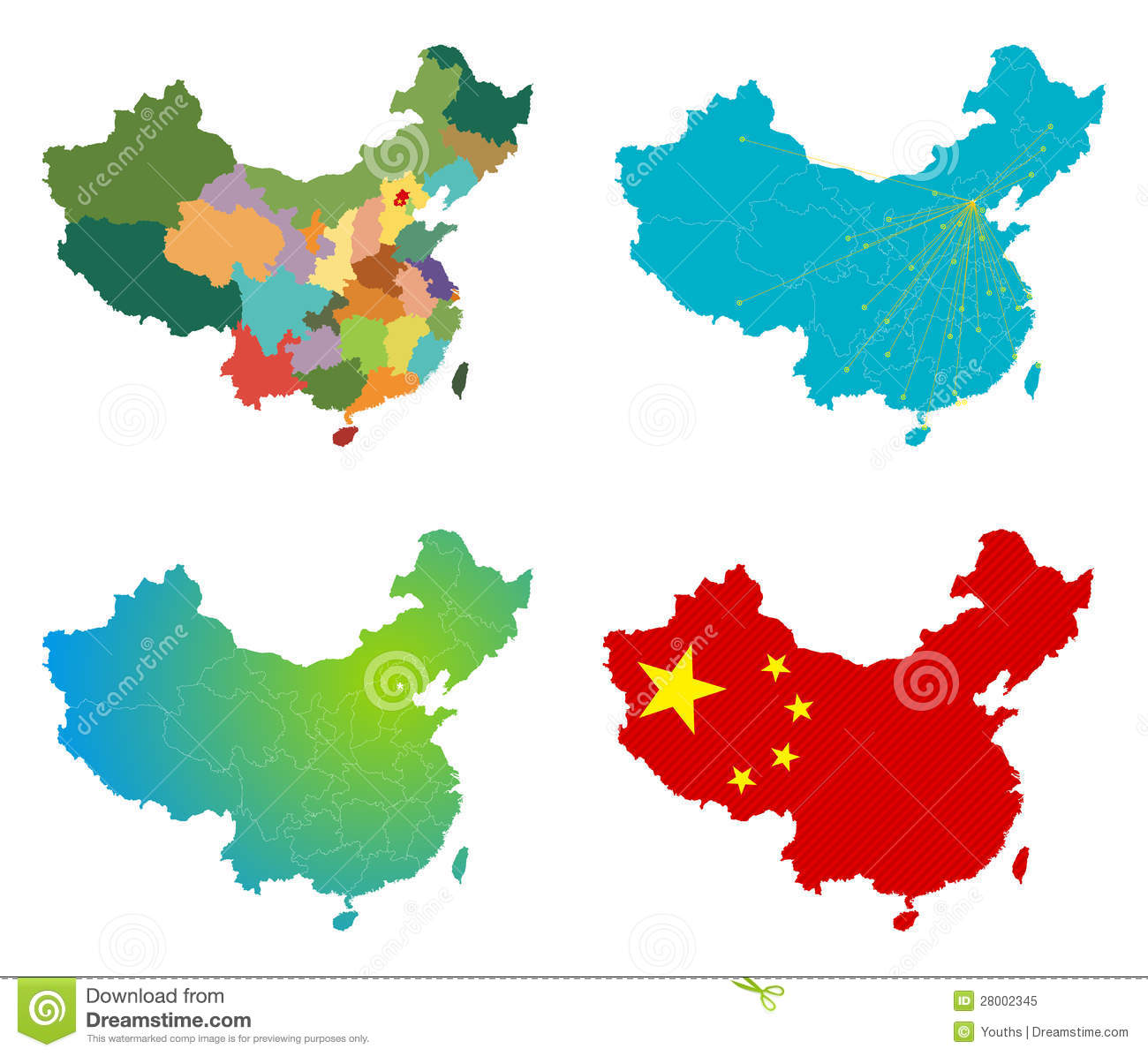 China Map Vector