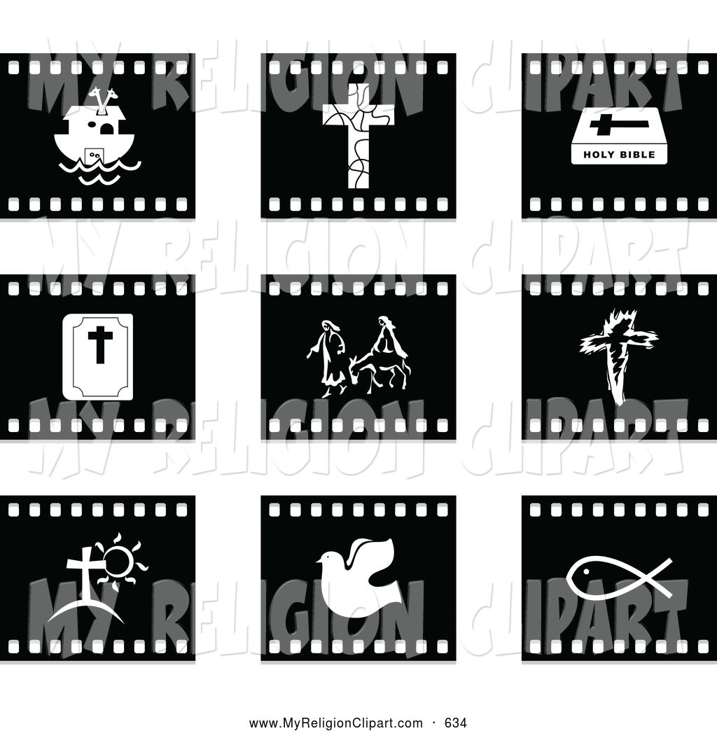 Christian Clip Art Black and White Icons Christian Clip Art Black and White Icons
