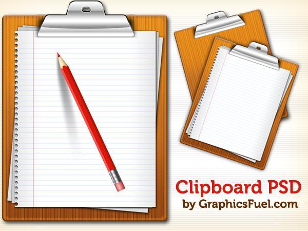 Clipboard with Paper and Pencil Clip Art Images Free