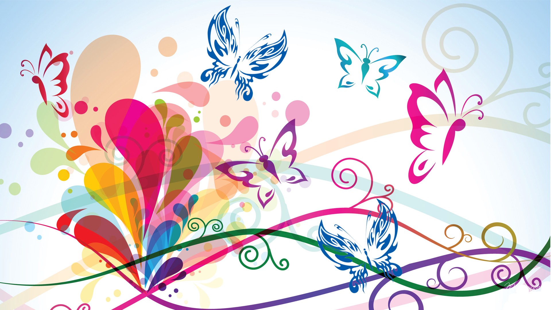 Colorful Abstract Butterflies