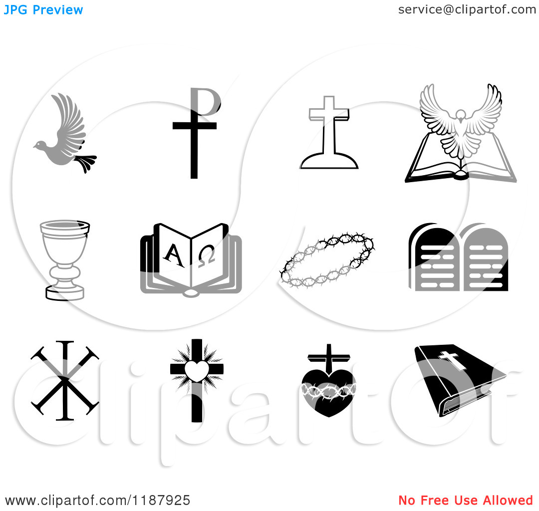 Communion Clip Art Black and White