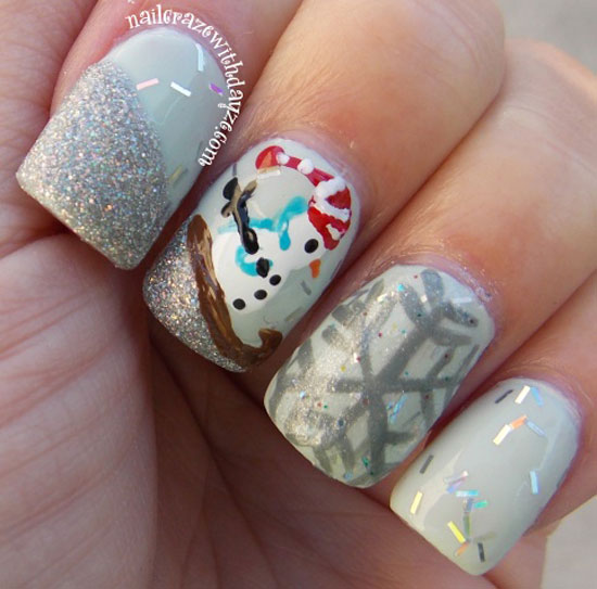 Cute Winter Nail Design