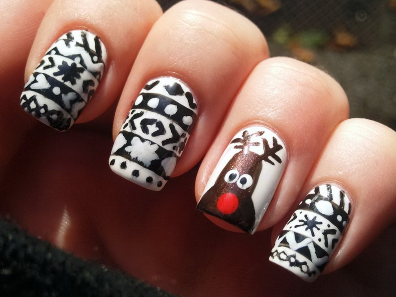 Cute Winter Nail Design