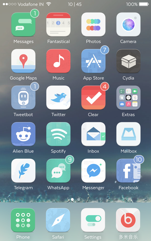 Cydia Winterboard Themes iOS 8 iPhone 6 Plus