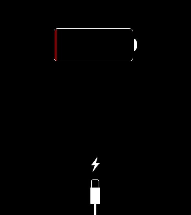 Dead iPhone Charging Symbol