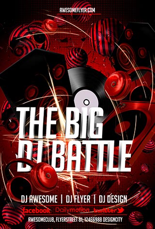 DJ Party Flyer Templates Free DJ Party Flyer Templates Free