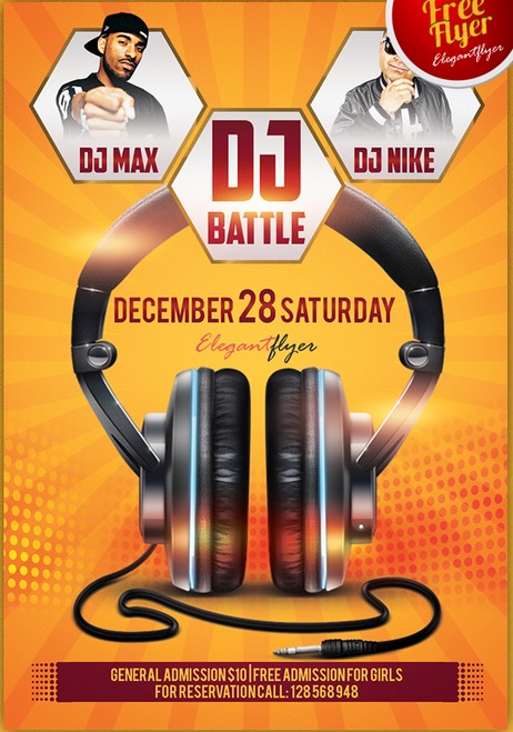 DJ Party Flyer Templates Free