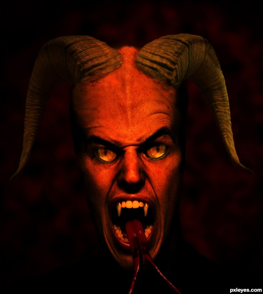 Evil Devil Face