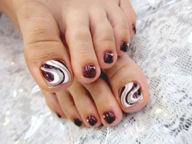 Fall Toe Nail Art Designs