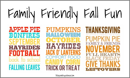 Family Fun Fall Ideas