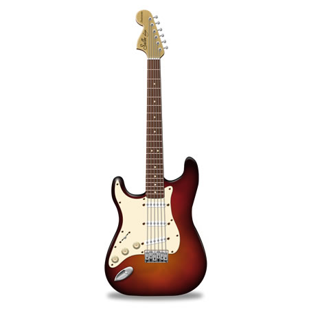 Fender Electric Guitar Template