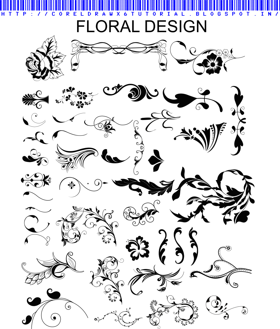 Floral Design Vector Art