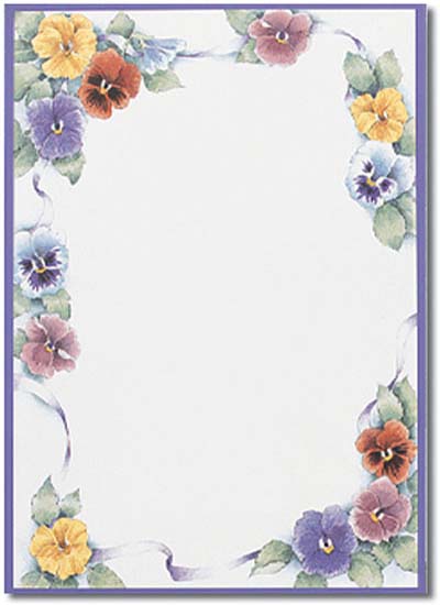 Flower Border Paper