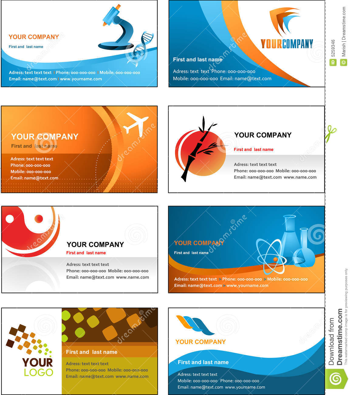 Free Business Card Logo Design Templates