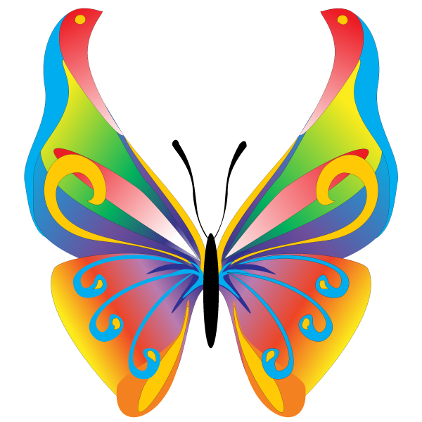 16 Butterfly Vector Free Clip Art Images