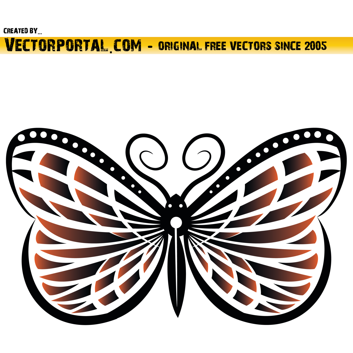 Free Butterfly Vector Clip Art